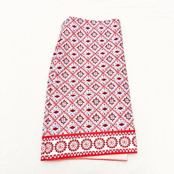 Talbots Petite Patterned Pencil Skirt Side Zipper Patchwork Size 12P NWT $69.50 - Picture 2 of 6